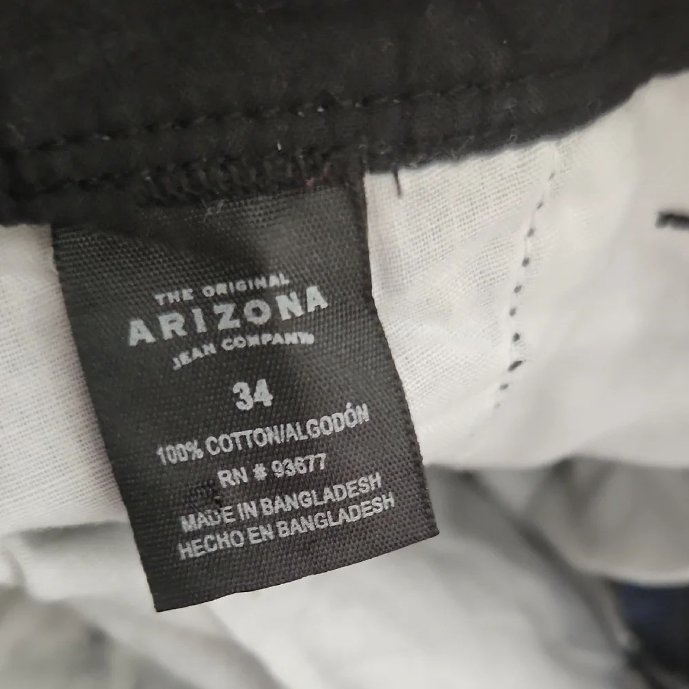 Arizona Jean Company Shorts Blue Black Plaid Size 34